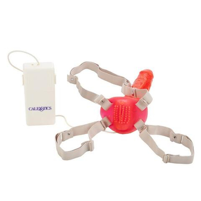 Розовый женский страпон Betty’s Jelly Bumble Bee - 21,5 см. (Цвет: розовый)