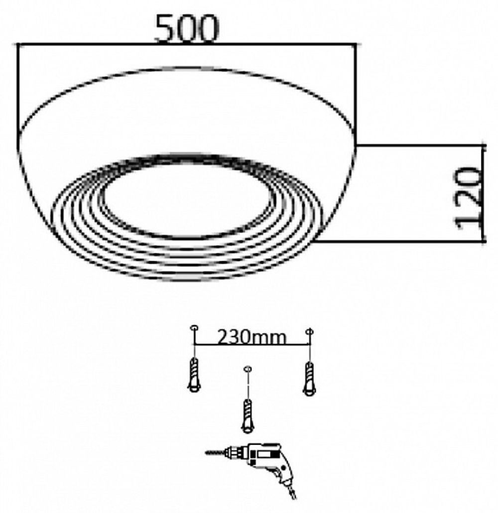 Накладной светильник Sonex Cronus 7716/54L