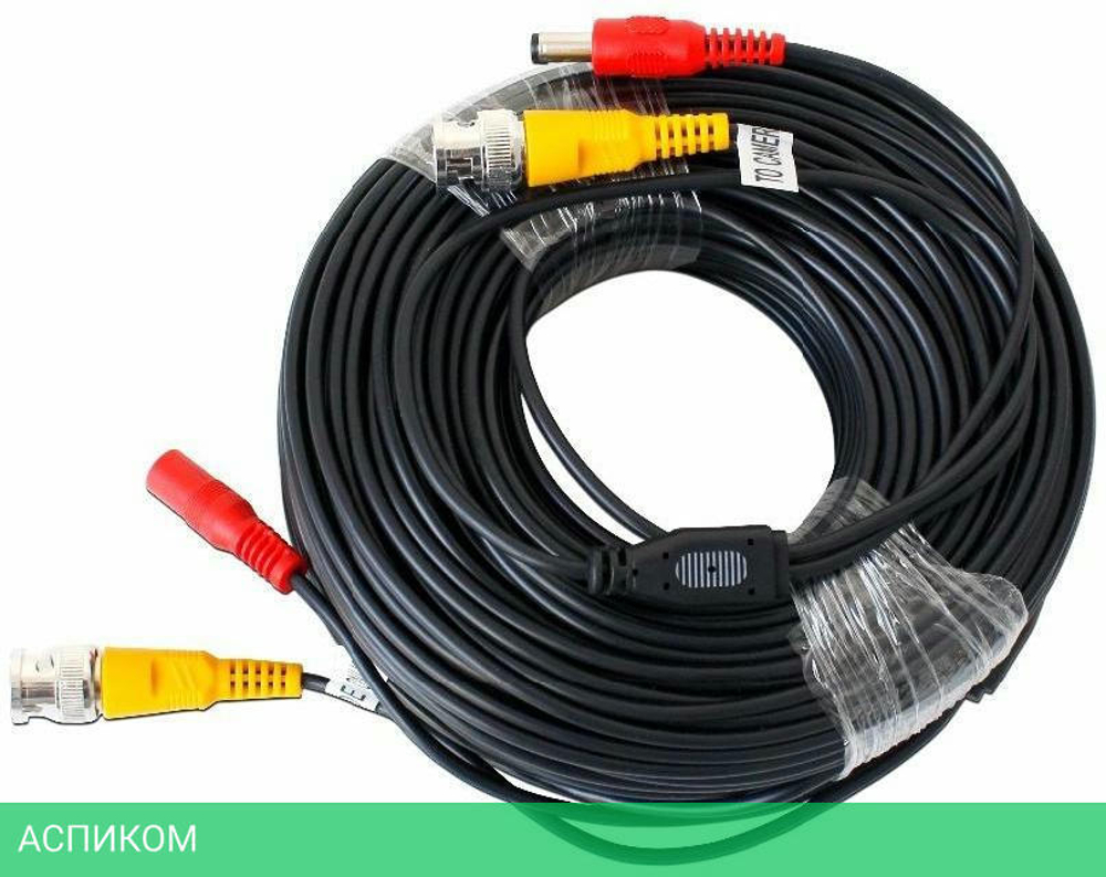 Кабель Falcon Eye BNC-BNC BNC/DC/BNC/DC 18м черный