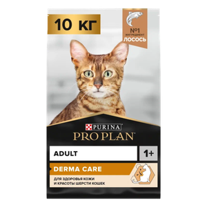 Сухой корм Pro Plan для кошек, для красоты шерсти и здоровья кожи с лососем