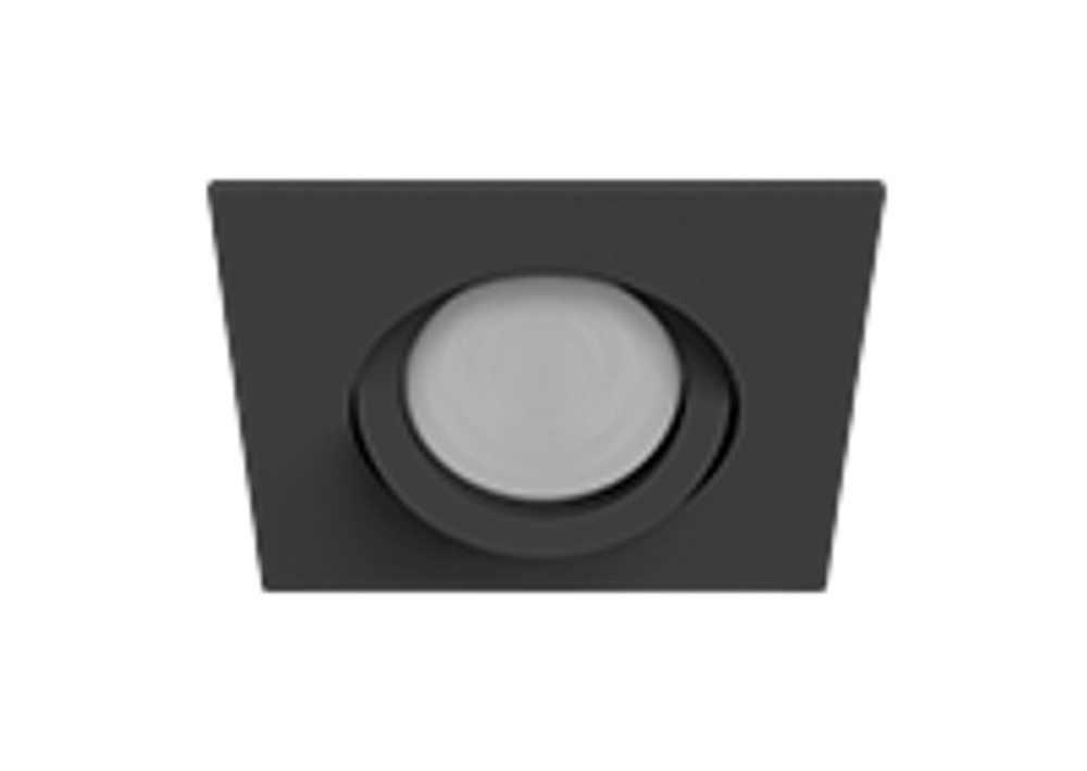 Светильник MR16 SKILL квадрат чёрный, 90*75* мм, 100 шт/кор