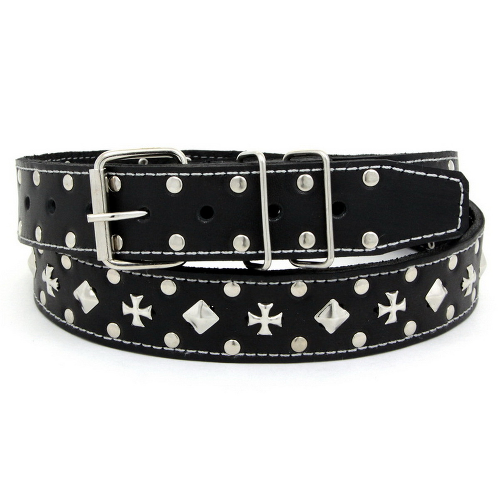 Ремень крест мальтийский маленький 3,5 см (051)