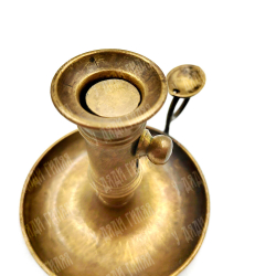 Старинный подсвечник в стиле Грюндер. Бронза. Вторая половина XIX в. Австрия.