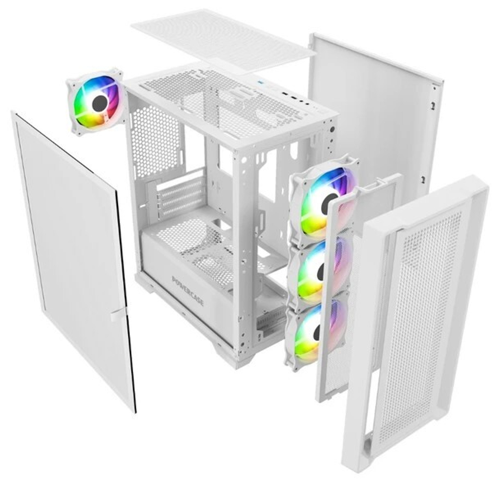 Корпус mATX Powercase Alisio Micro X4W V2 LE