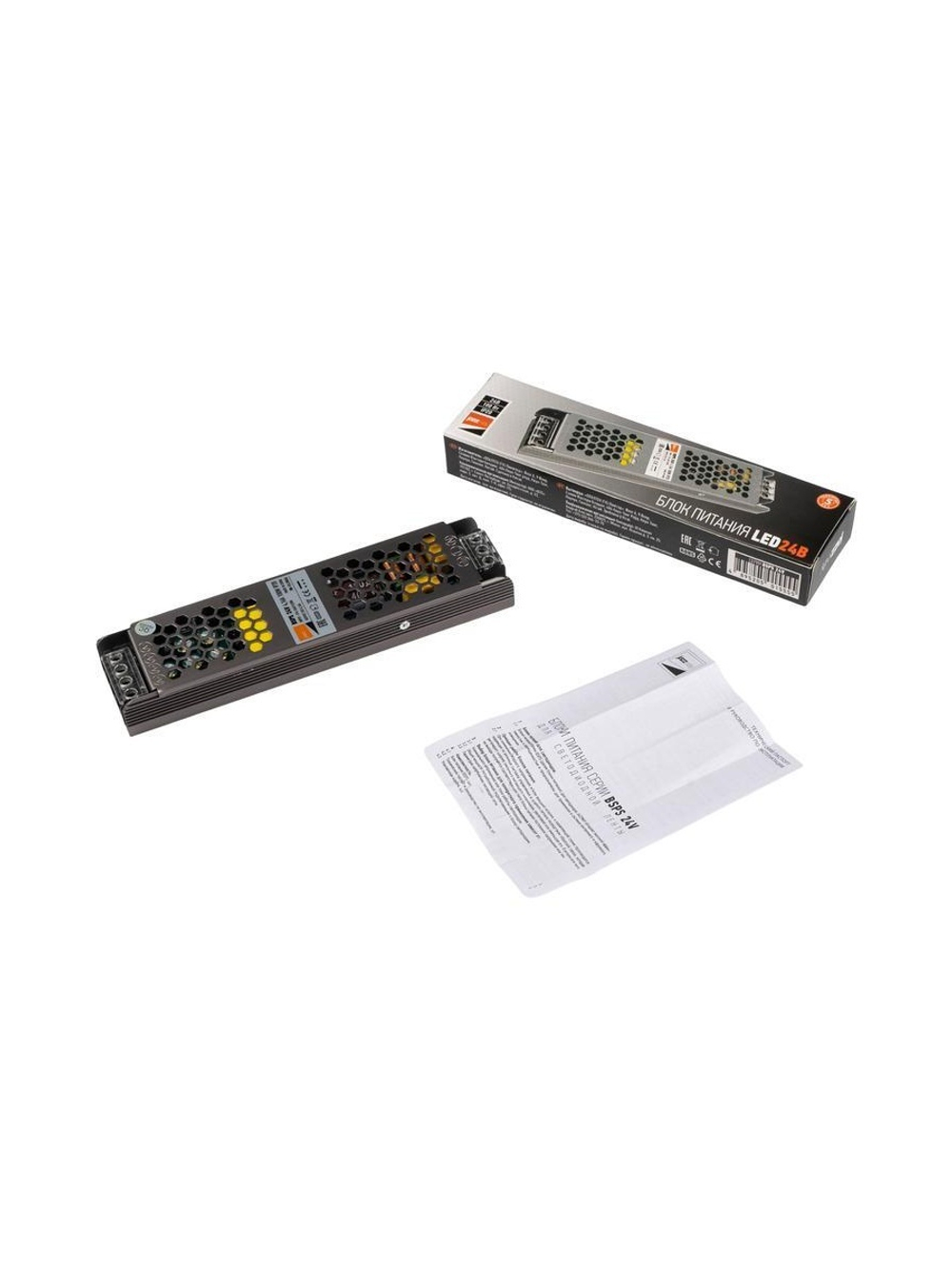 Блок питания для светодиодной ленты 100Вт 4.16А 24В IP20 BSPS метал. Pro JazzWay 5015555