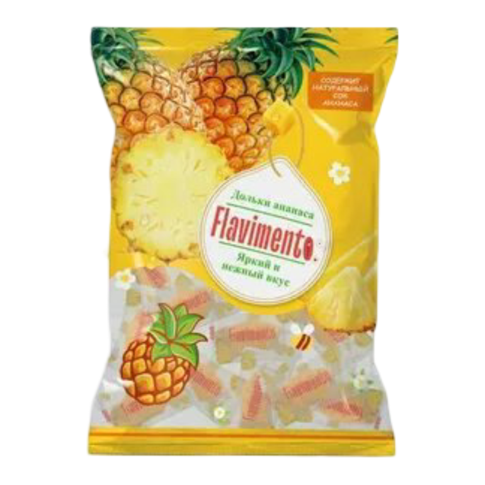 Жевательный мармелал "Flavimento" Ананас (дольки) 500г