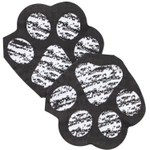 Салфетки фигурные «Лапки котика», 33 см, 12 шт