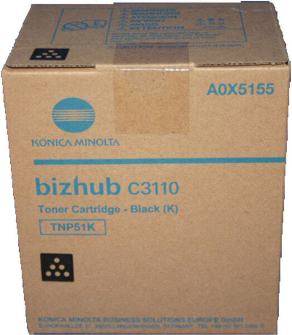 Картридж тонерный черный 1 шт Konica Minolta TNP-51K A0X5155