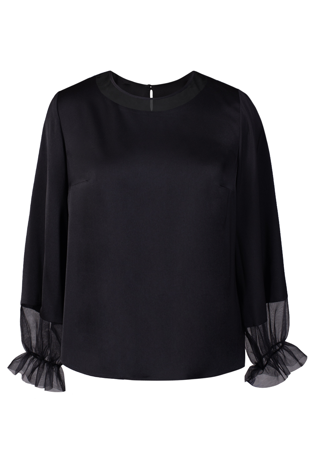 Блузка женская 4101АП, черный #464Ч094101АП