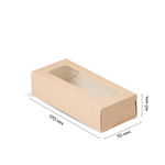 Контейнеры на вынос ECO TABOX 500 gl склеенные с окном 170x70x40 мм