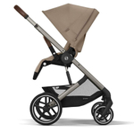 Коляска Cybex Balios S Lux TPE complete Aton S2 Ocean Blue 3 в 1 Almond Beige с дождевиками