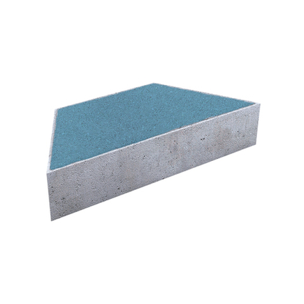 Тротуарная плитка ТРАПЕЦИЯ - Стандарт Синий