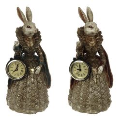 GAEM Фигурка декоративная "Зайка" с часами (LR44x1), L12 W9,5 H24 см, 2в.