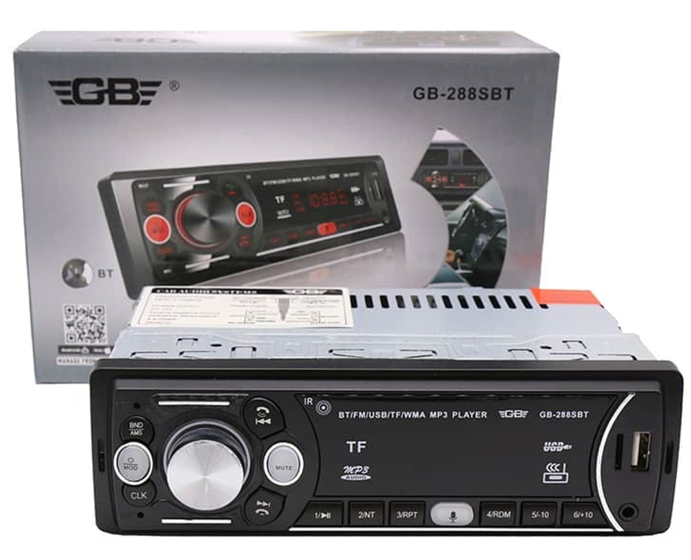 Автомагнитола GB GB-288SBT, Bluetooth , usb, micro, aux, fm, пульт
