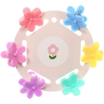 Заколки-крабики для волос детские 6шт «МАЛЬВИНА», ромашки, 2,3см (пакет с подвесом)