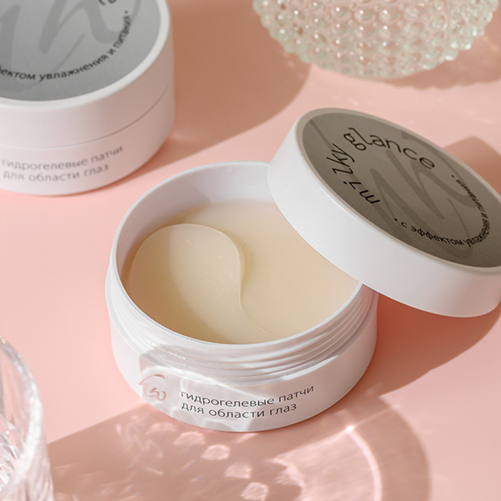 Гидрогелевые патчи с эффектом увлажнения и питания Premium Homework Milky Glance 60шт