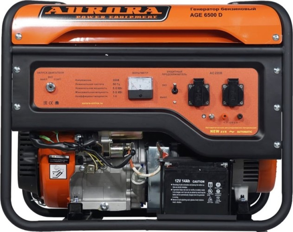 Генератор бензиновый AURORA AGE 6500 D электростартер 6773