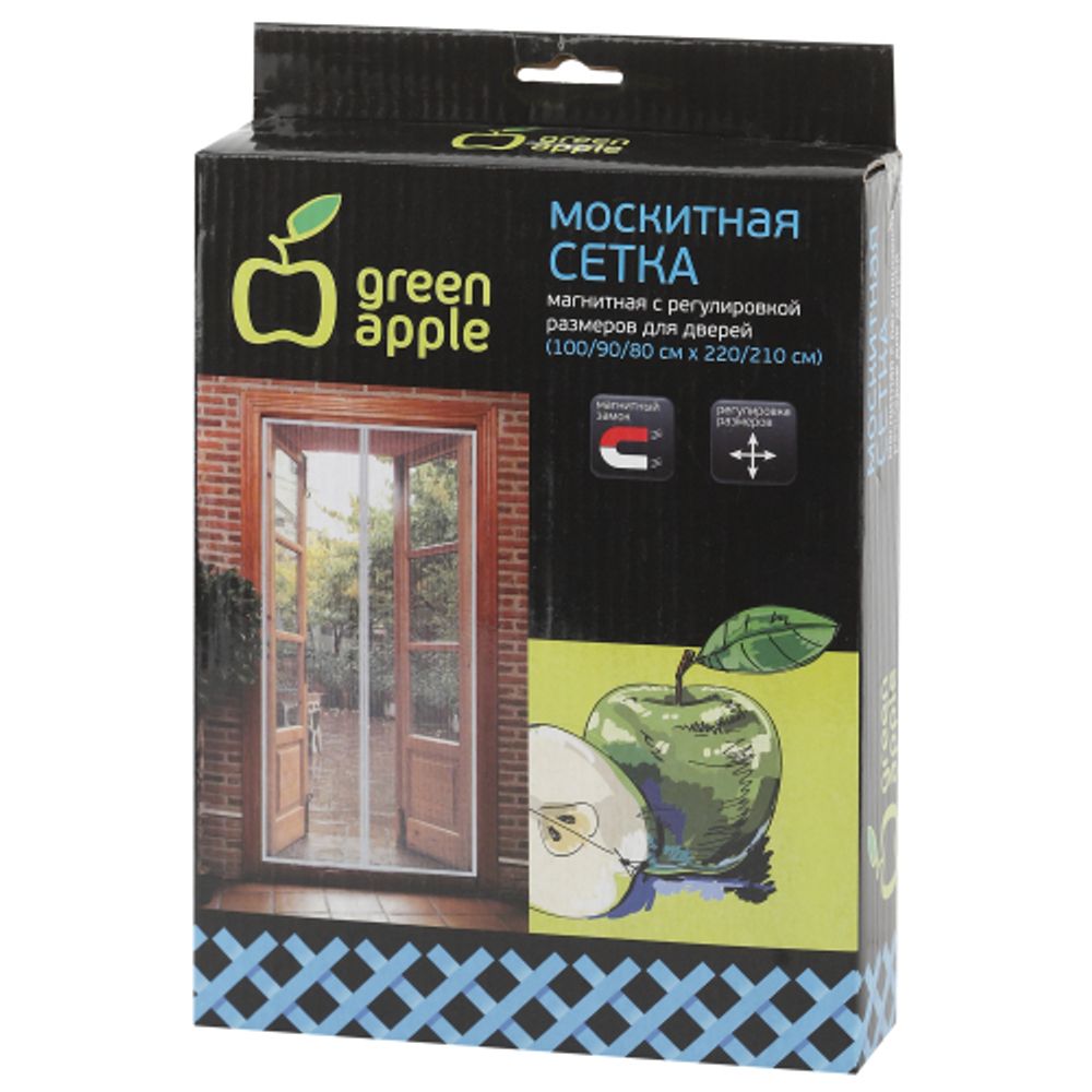 GREEN APPLE Магнитная сетка универсальная с регулируемым размером 2штx220смx50см регулировка размеро | GREEN APPLE