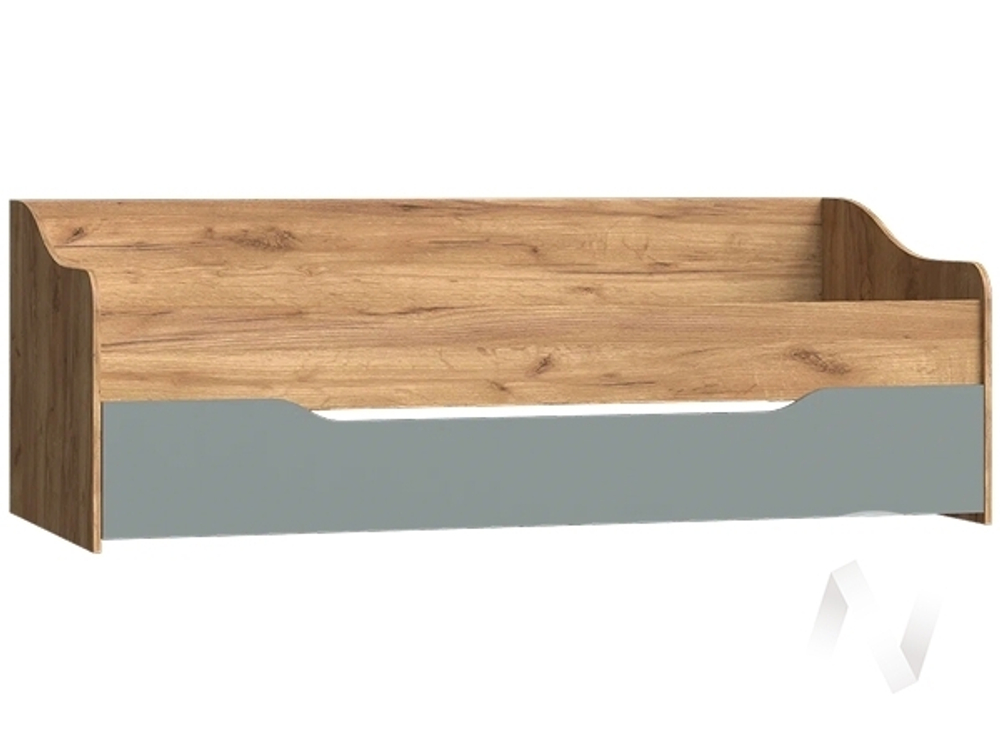Кровать выдвижная Детская Челси Color (дуб крафт/сумеречный голубой)
