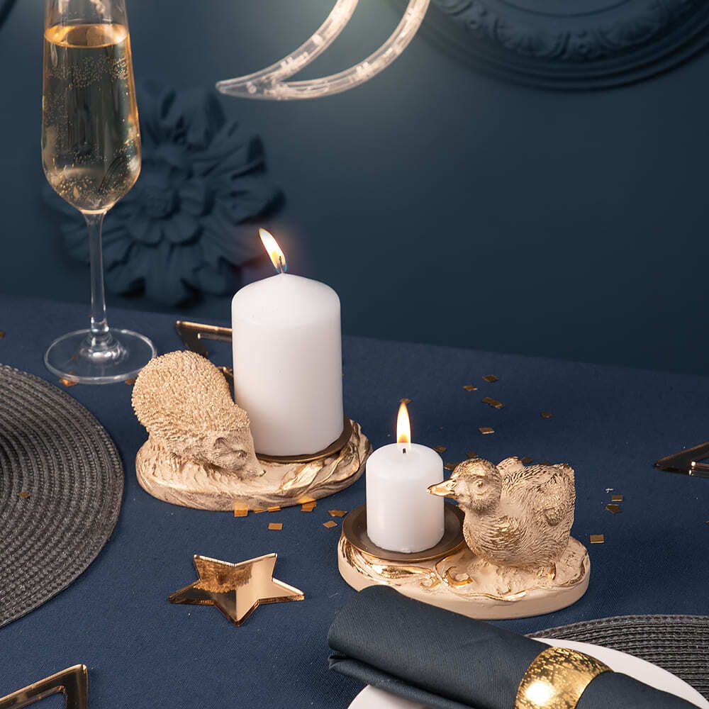 Подсвечник Ежик Барб Айвори