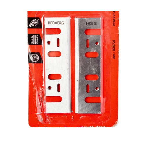 Нож для рубанка Redverg 110х29 мм быстрорежущая сталь (2 шт)