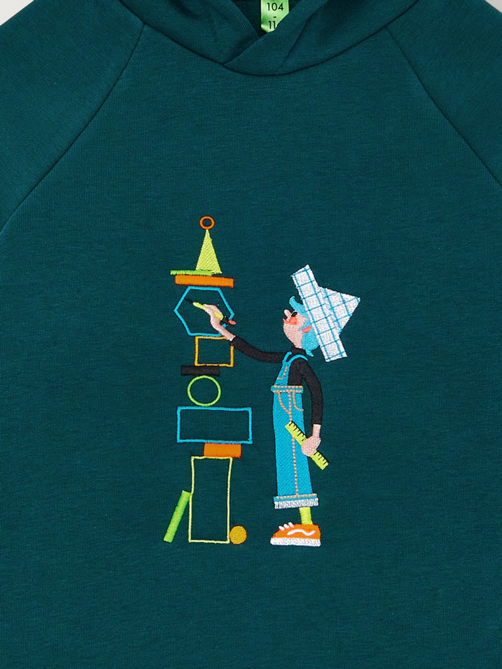 Худи темный изумруд АРХИТЕКТОР