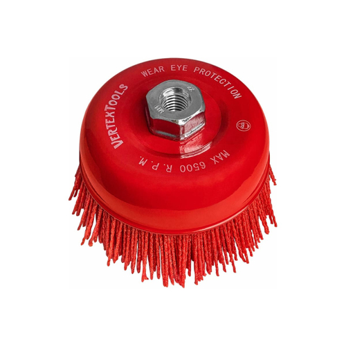 ЩЕТКА НЕЙЛОНОВАЯ ДЛЯ УШМ, 100 ММ, М14, ЧАШКА (1/ 10/ 40)