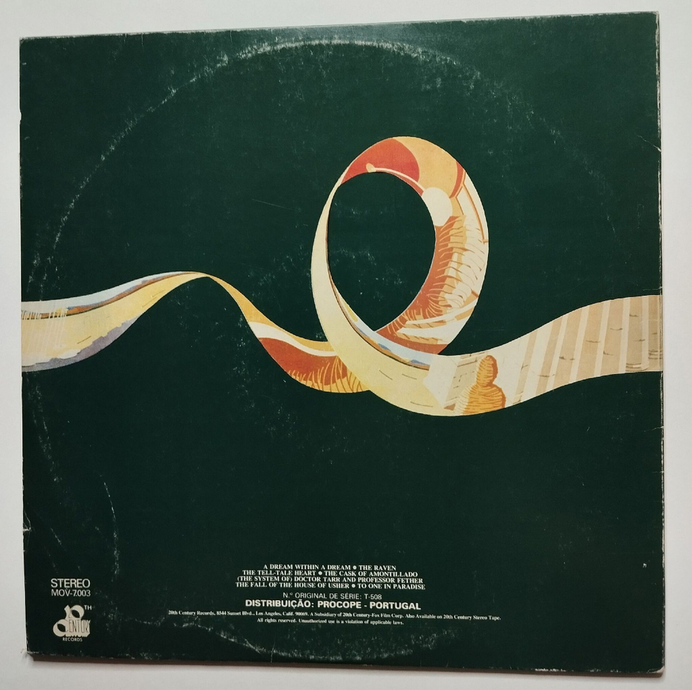 Винтажная виниловая пластинка LP The Alan Parsons Project Tales Of Mystery And Imagination (Portugal 1976)