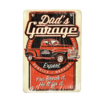 Wood Постер Dad's Garage #1 You break it