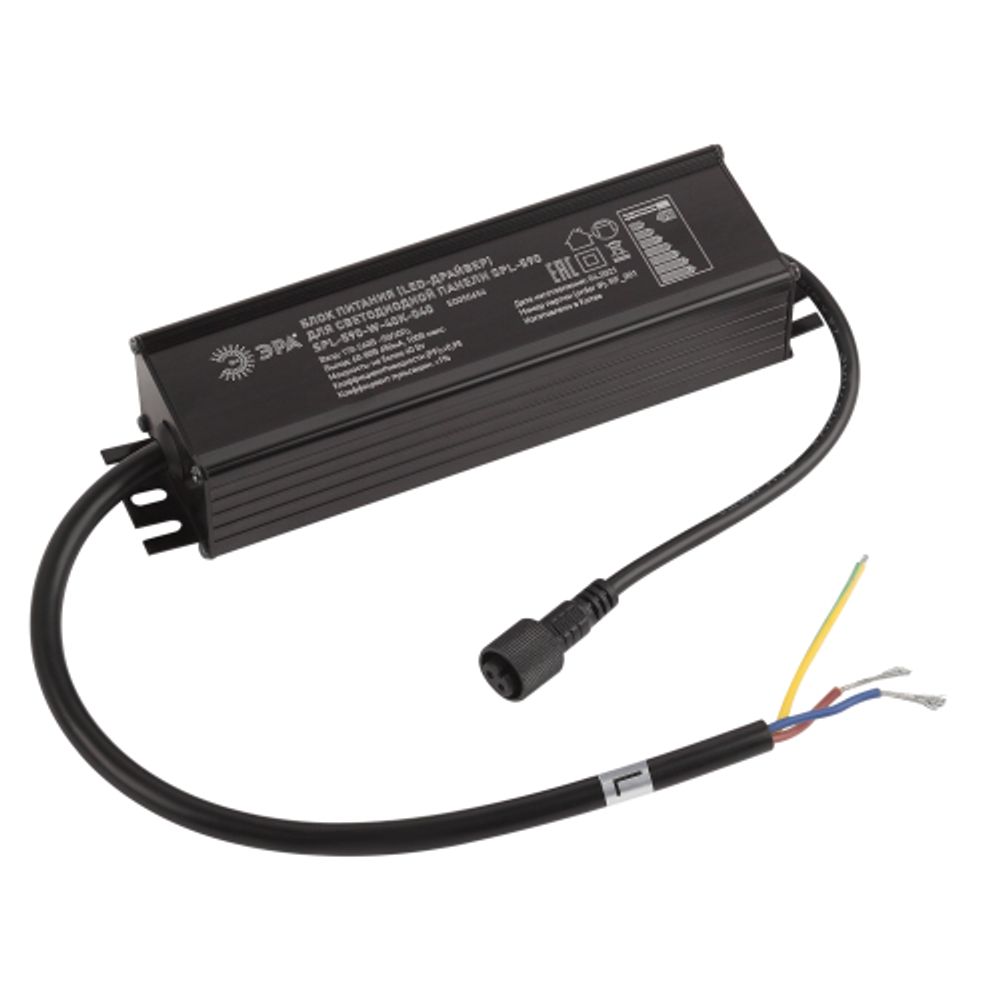 Светильник светодиодный ЭРА SPO-13-40-6K-IP54 40Вт 6500K 595х595 IP54 5 лет гарантии | Светильники с внутренним драйвером