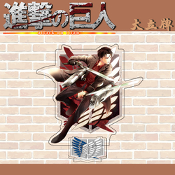 Акриловая фигурка "Атака титанов / Attack on Titan - Леви и Эрен"