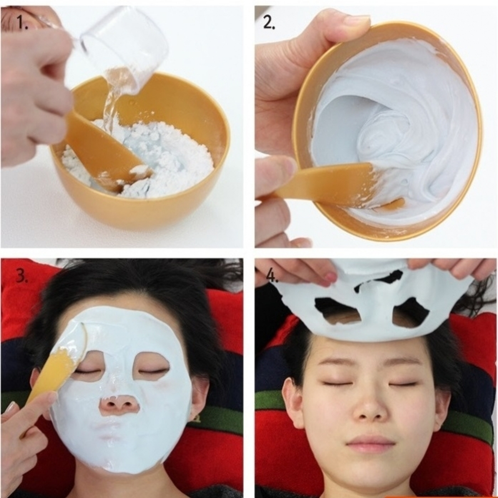 Anskin Cup Modeling Mask Pack (Blue) маска альгинатная набор (маска+активатор+лопатка) сияние