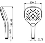 Душевая лейка WONZON & WOGHAND, Хром (WW-981358-CR)