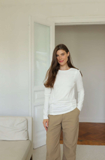 Лонгслив Slim для кормящих мам, Айвори