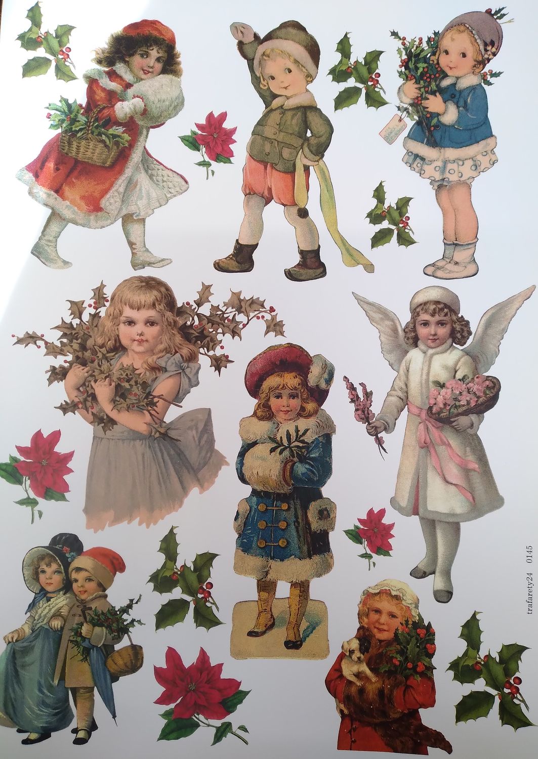 Пленочный трансфер №145 (контурный) для светлых пов