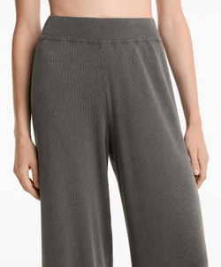 OYSHO Трикотажные брюки прямого кроя, антрацитовый