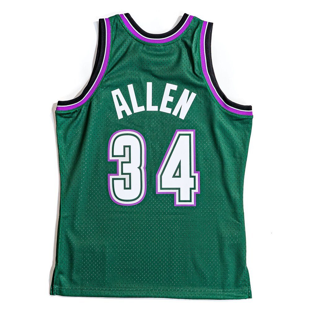 Баскетбольная джерси Mitchell & Ness NBA Swingman Jerseys Milwaukee Bucks - Ray Allen #34 (SMJYGS18181-MBUDKGN9)