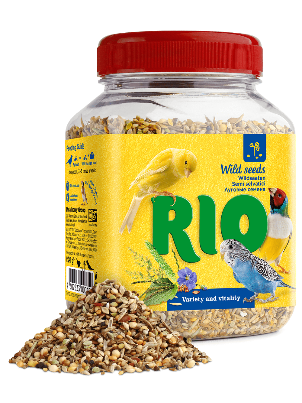 RIO (Рио) Семена луговых трав для декоративных птиц, 240 г