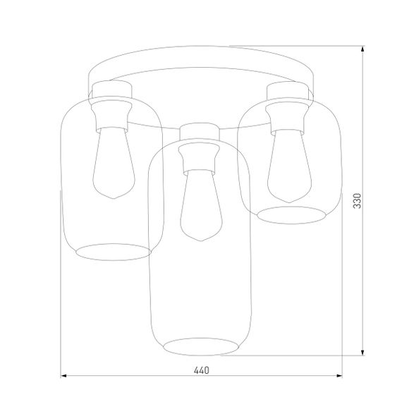 Потолочная люстра TK Lighting 3318 Marco Green
