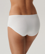 Женские трусы слипы классика Atlantic, набор 3 шт., хлопок, белые, Basic 3BLP-579