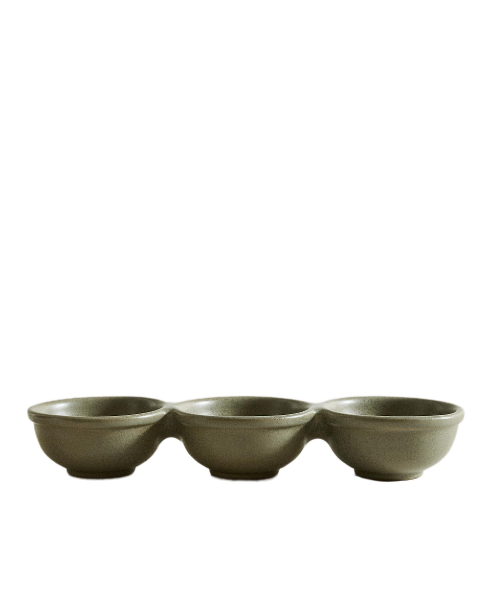 Zara Home блюдо сервировочное из фаянса, цвет зелёный, 30 см