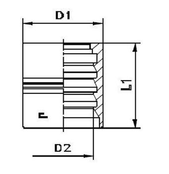 Муфта DN 38 4SH