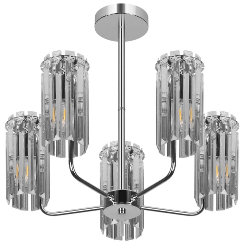 Люстра Rivoli Ifa 1063-305 5хЕ14 40 Вт хрусталь | Rivoli