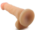 Телесный фаллоимитатор 7 inch Sam - 19 см. (Цвет: телесный)