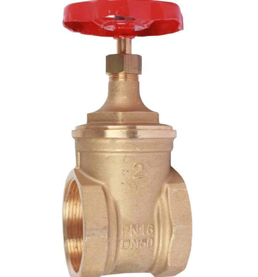 Задвижка латунная PN 16 Ду  50 (2") латунная