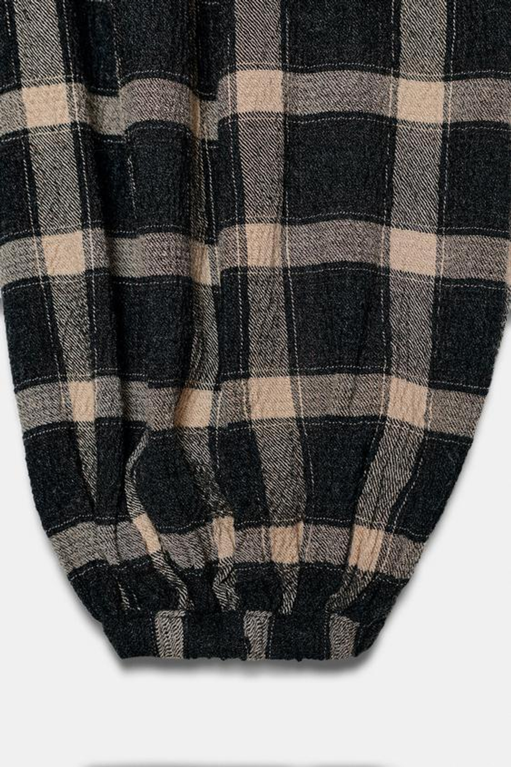 ZARA БРЮКИ-АЛАДДИН В КЛЕТКУ — ZW COLLECTION, ЧЕРНЫЙ/ЭКРЮ