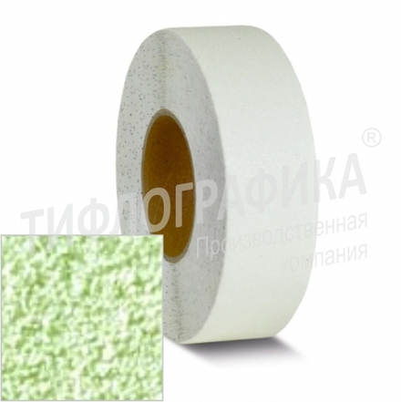 Лента абразивная, противоскользящая шириной 50 мм, самоклеящаяся, (рулон 18,3 м), фотолюминесцентная