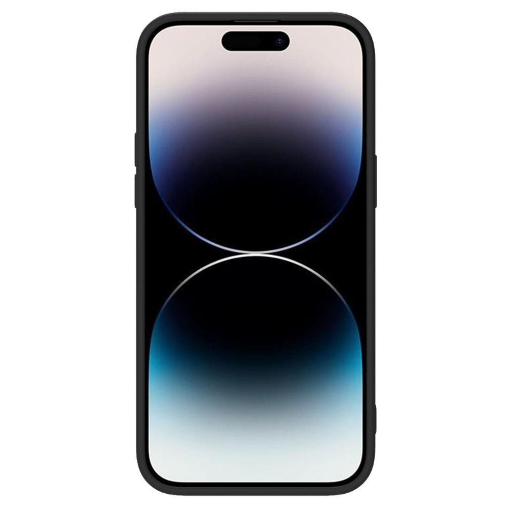 Твердый чехол с мягким шелковистым покрытием от Nillkin для iPhone 14 Pro, серия CamShield Silky Silicone Case с защитной шторкой для камеры