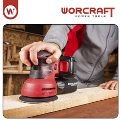 WORCRAFT Шлифмашина эксцентриковая аккумуляторная 12000 об/мин, 500Вт от аккумулятора 20Вт /Без АКБ и СЗУ