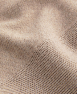 Oysho Вязаная куртка с воротником в рубчик, серо-коричневый